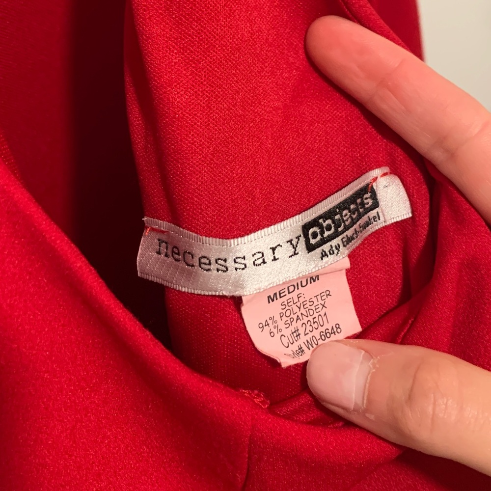 Necessary Objects Bright Red Jumpsuit - image 5